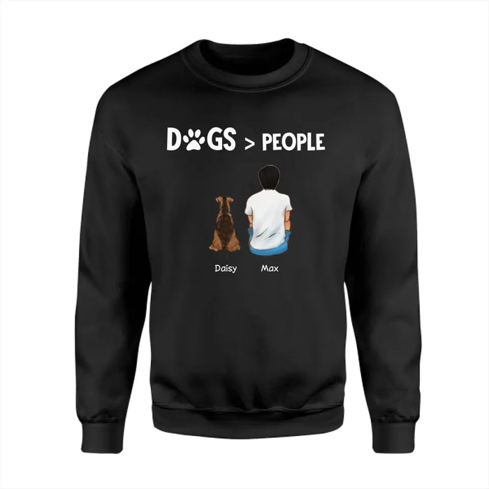 Dogs Over People - Personalized T-Shirt - Gift For Father's Day TS - PT3819