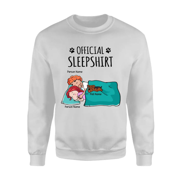 Official Sleep Shirt Couple Personalized Pet T-Shirt TS-GH173