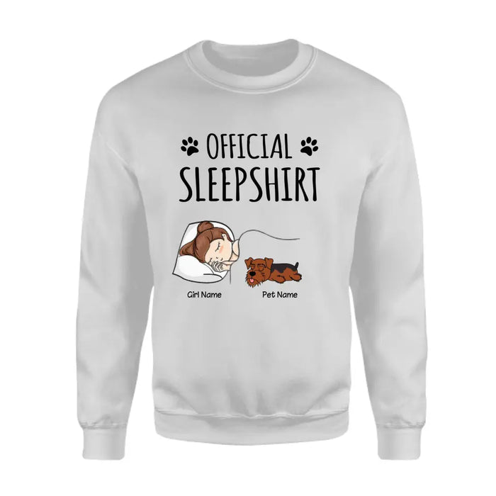 Official Sleep Shirt - dog, cat personalized T-Shirt TS-GH160