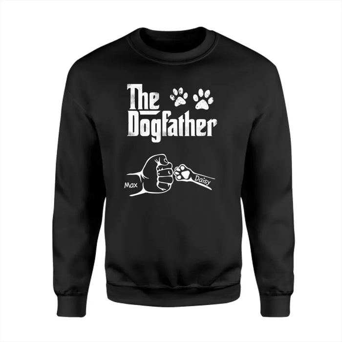 The Dogfather Hand Punch - Personalized T-Shirt - Gift For Father's Day TS - PT3824