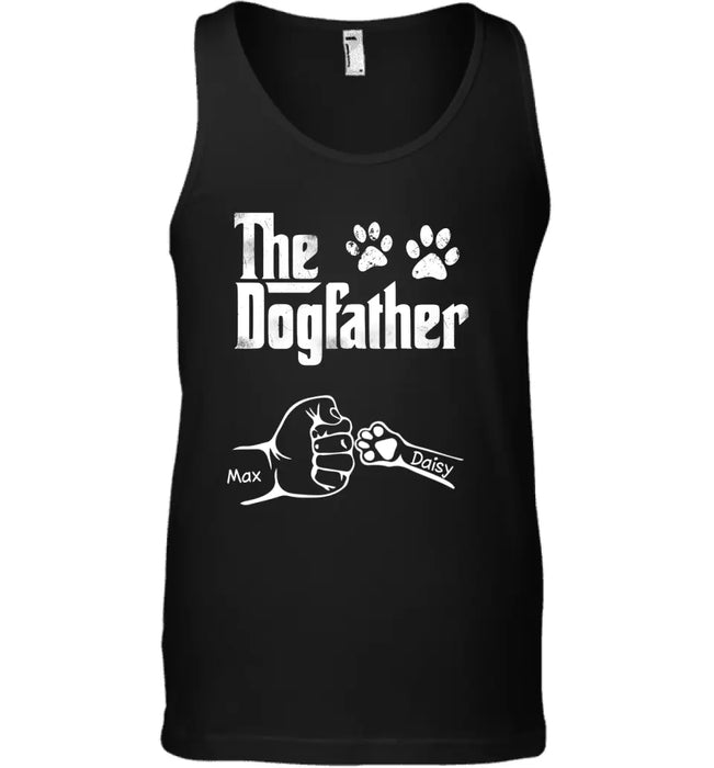 The Dogfather Hand Punch - Personalized T-Shirt - Gift For Father's Day TS - PT3824