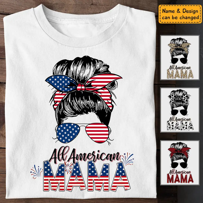 All American Mama - Personalized Apparel - Gift For Mother, 4th July TS-TT3205