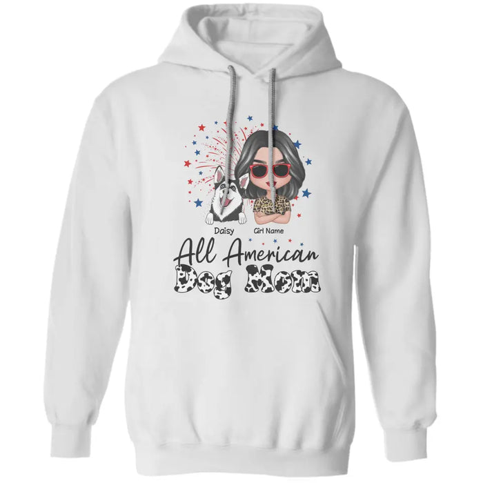 All American Dog Mom - Personalized T-Shirt TS-TT3207