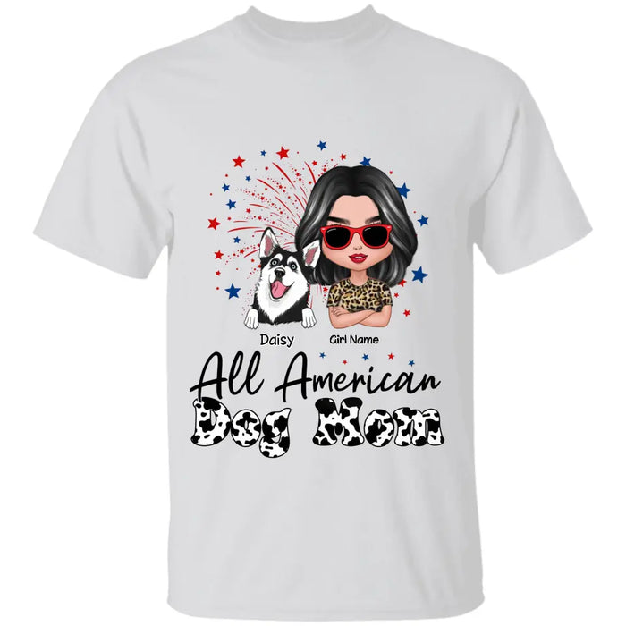 All American Dog Mom - Personalized T-Shirt TS-TT3207