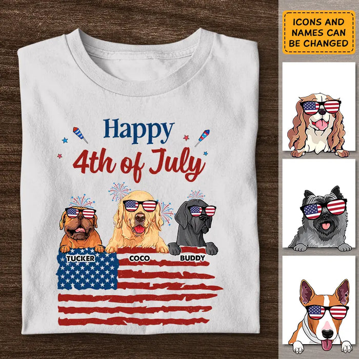 Happy 4th Of July - Personalized T-Shirt - 4th July TS - PT3839