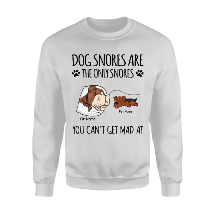 Dog Snores Are The Only  - Personalized T-Shirt  TS - PT3837