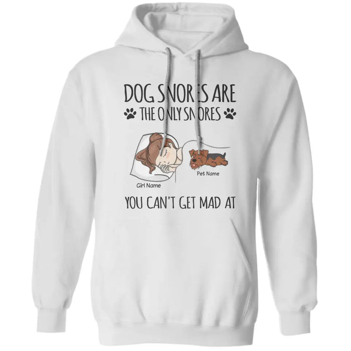 Dog Snores Are The Only  - Personalized T-Shirt  TS - PT3837