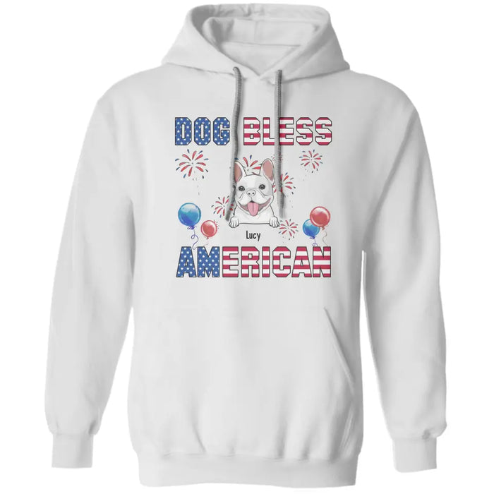 Dog Bless American - Personalized T-Shirt - 4th July TS - PT3843