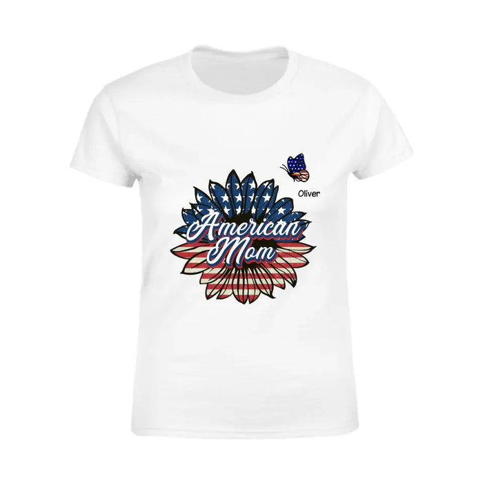 American Grandma, Mommy - Personalized Apparel - Gift For Mother, Grandma, 4th July TS-TT3136