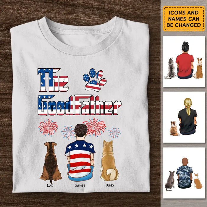The Dog Father- Personalized T-Shirt - 4th July TS - PT3855