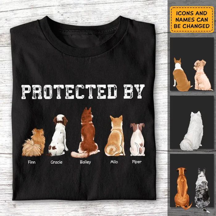 Protected By - Personalized T-Shirt - Gift For Dog Lovers TS - TT3281