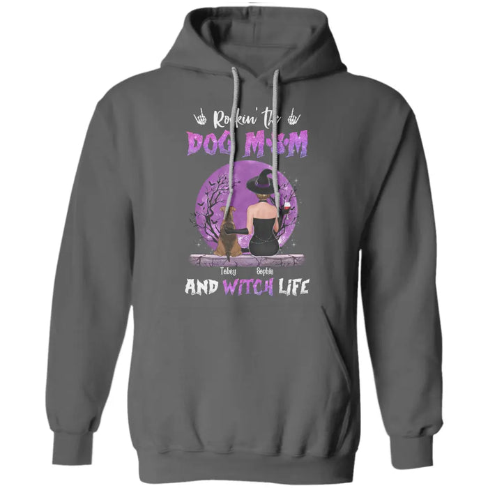 Rockin' The Dog Mom & Witch Life - Personalized T-Shirt - Halloween TS - TT3873