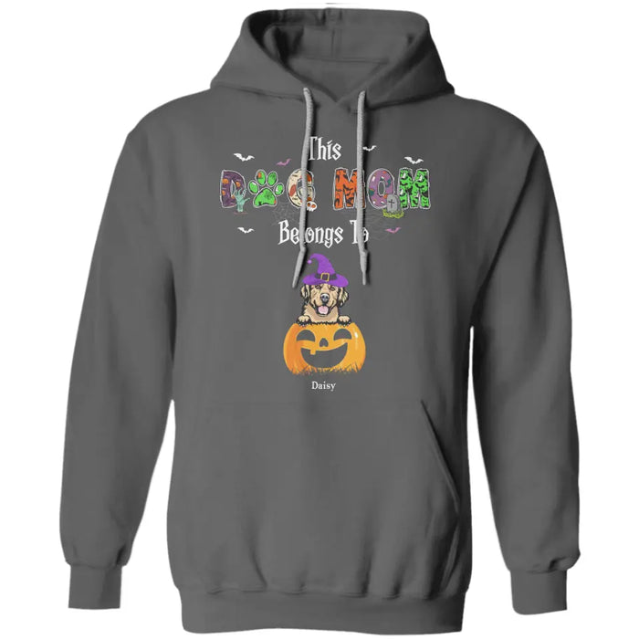 Halloween This Dog Mom Belongs - Personalized T-Shirt - Halloween TS - PT3879