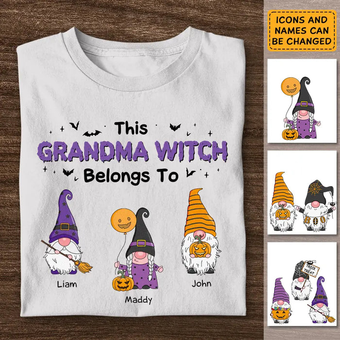 This Grandma Witch Belongs To - Personalized T-Shirt - Happy Halloween TS-TT3893