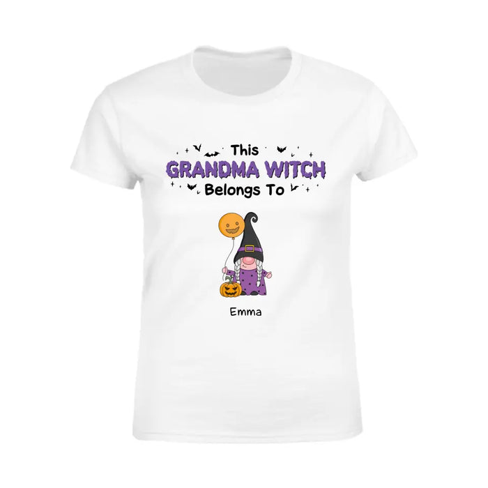 This Grandma Witch Belongs To - Personalized T-Shirt - Happy Halloween TS-TT3893