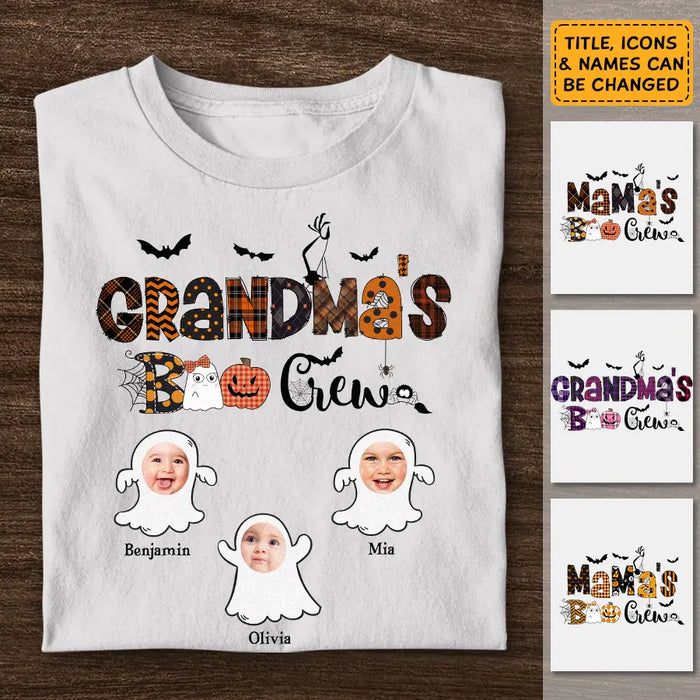 Grandma , Mama's Boo Crew - Personalized T-Shirt - Happy Halloween TS-TT3882