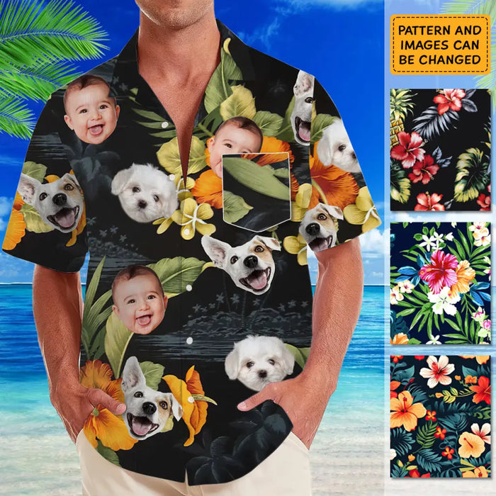 Hawaiian Shirt with Face - Personalized T-Shirt - Family Shirt TS - TT3926