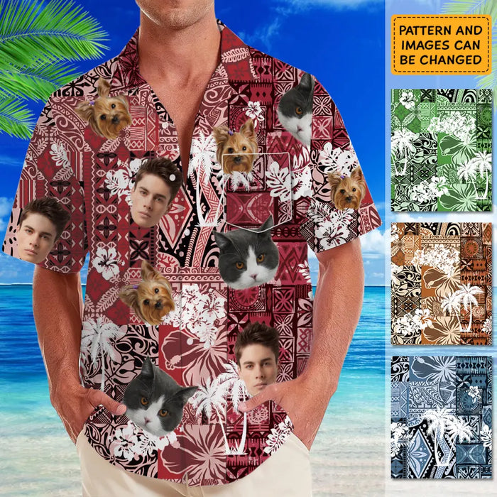 Hawaiian Shirt With Face - Personalized T-Shirt - Family Shirt TS-TT3950