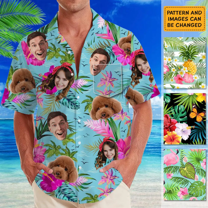 Hawaiian Shirt With Face - Personalized T-Shirt - Family Shirt TS - PT3942