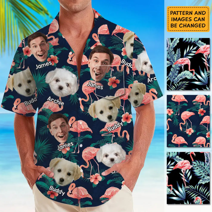 Hawaiian Shirt With Face - Personalized T-Shirt - Family Shirt TS - PT3943