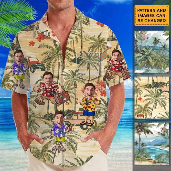 Hawaiian Shirt With Face - Personalized T-Shirt - Family Shirt TS - PT3947