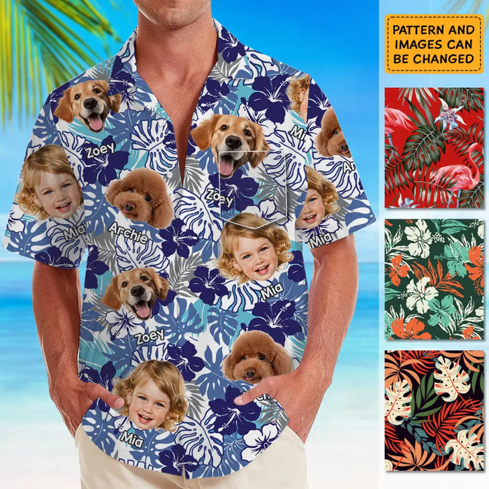 Hawaiian Shirt With Face - Personalized T-Shirt - Family Shirt TS - PT3944