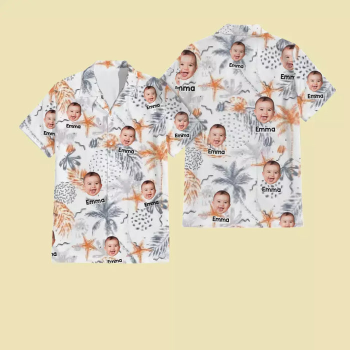 Hawaiian Shirt With Face - Personalized T-Shirt - Family Shirt TS - PT3949