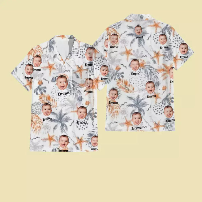 Hawaiian Shirt With Face - Personalized T-Shirt - Family Shirt TS - PT3949