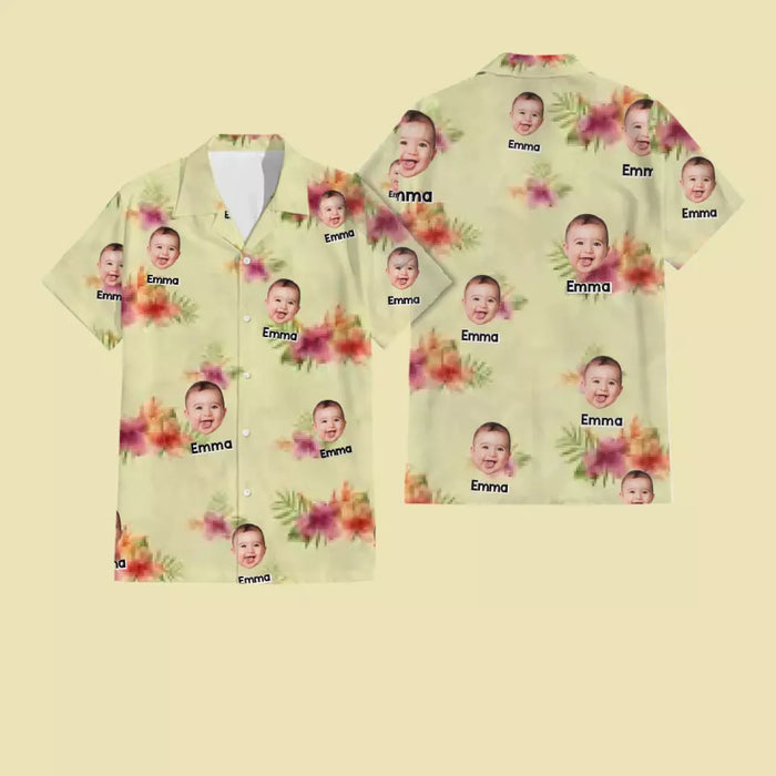 Hawaiian Shirt With Face - Personalized T-Shirt - Family Shirt TS - PT3948