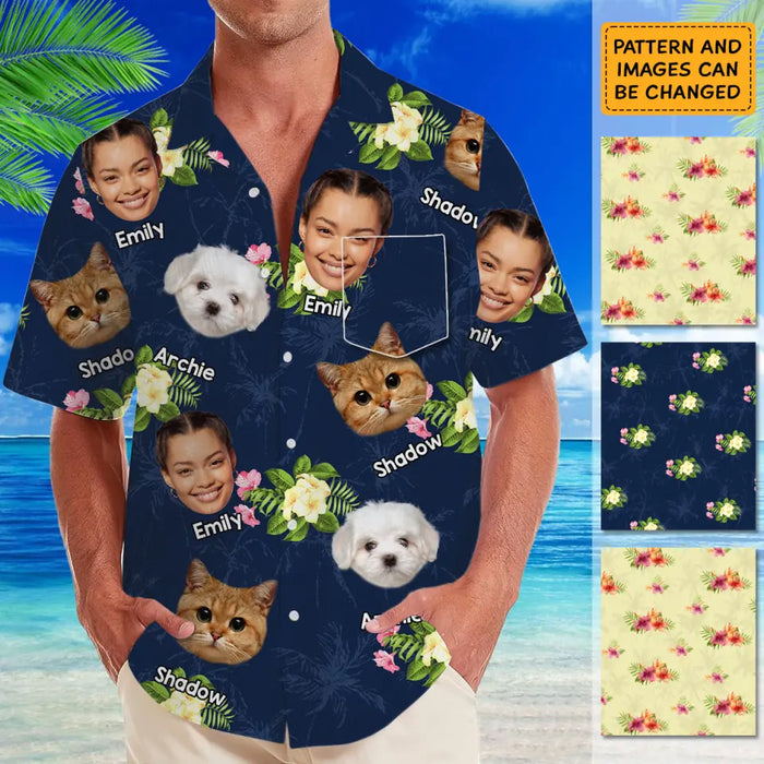 Hawaiian Shirt With Face - Personalized T-Shirt - Family Shirt TS - PT3948