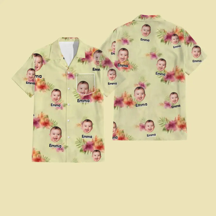 Hawaiian Shirt With Face - Personalized T-Shirt - Family Shirt TS - PT3948