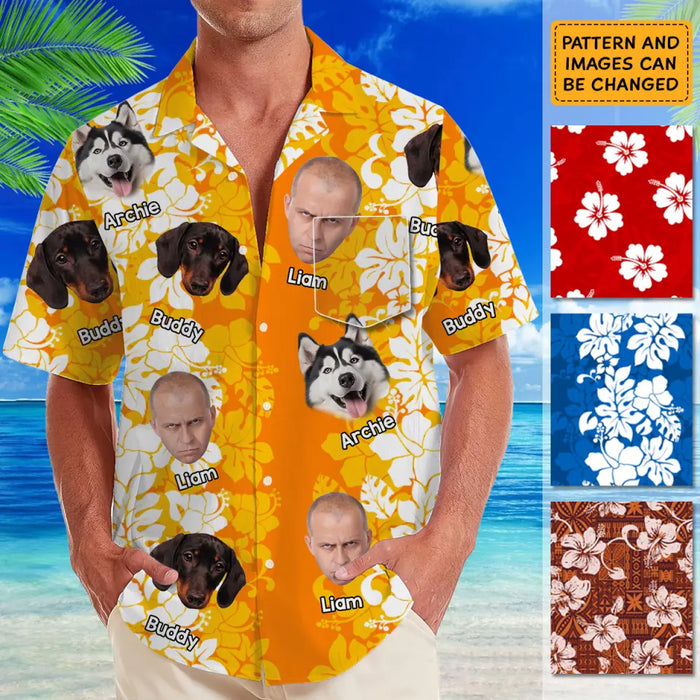 Hawaiian Shirt With Face - Personalized T-Shirt - Family Shirt TS - TT3953