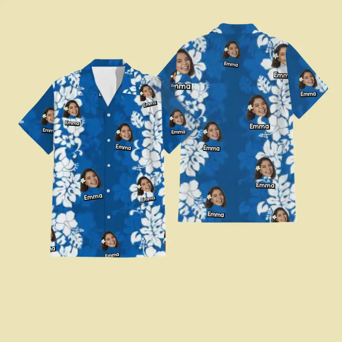 Hawaiian Shirt With Face - Personalized T-Shirt - Family Shirt TS - TT3953