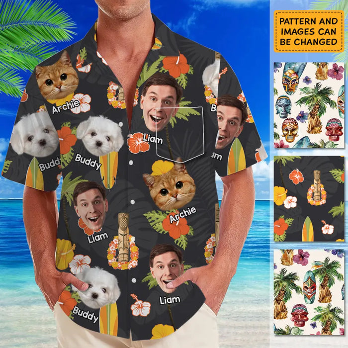 Hawaiian Shirt With Face - Personalized T-Shirt - Family Shirt TS - TT3952