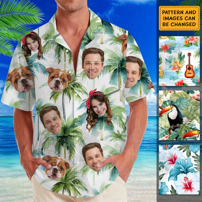 Hawaiian Shirt With Face - Personalized T-Shirt - Family Shirt TS - TT3956