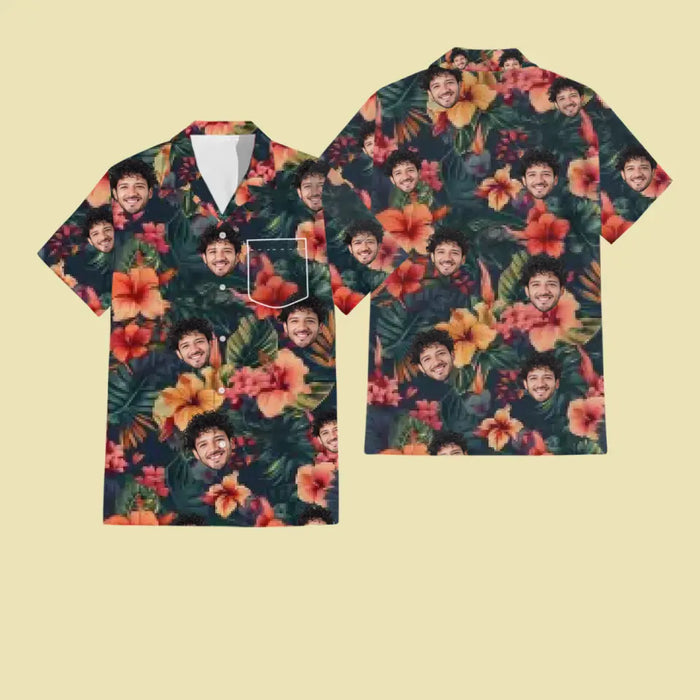 Hawaiian Shirt With Face - Personalized T-Shirt - Family Shirt TS - TT3958