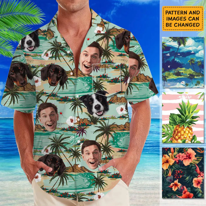 Hawaiian Shirt With Face - Personalized T-Shirt - Family Shirt TS - TT3958