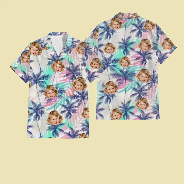 Hawaiian Shirt With Face - Personalized T-Shirt - Family Shirt TS - TT3959