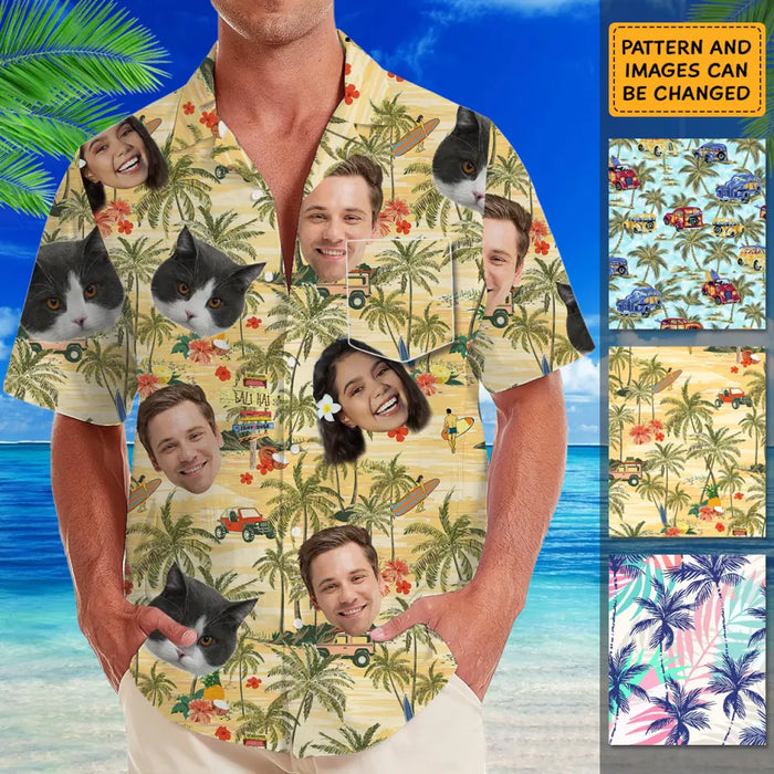 Hawaiian Shirt With Face - Personalized T-Shirt - Family Shirt TS - TT3959