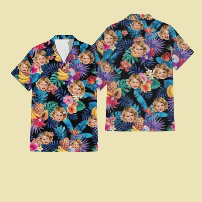 Hawaiian Shirt With Face - Personalized T-Shirt - Family Shirt TS - TT3970