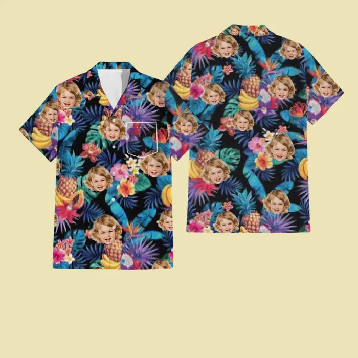 Hawaiian Shirt With Face - Personalized T-Shirt - Family Shirt TS - TT3970