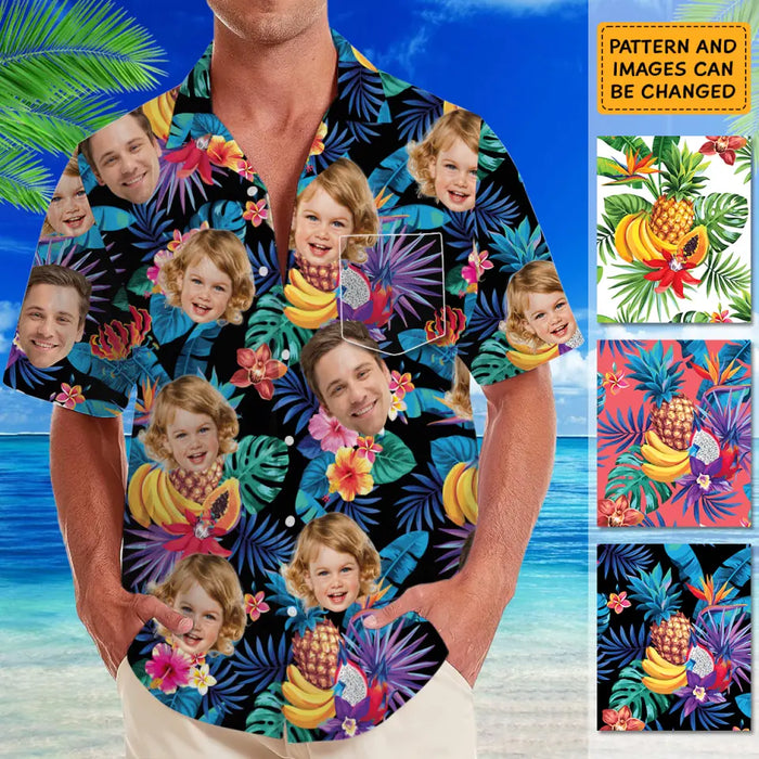 Hawaiian Shirt With Face - Personalized T-Shirt - Family Shirt TS - TT3970