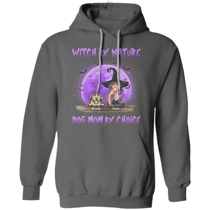 Witch By Nature But Dog Mom By Choice - Personalized T-Shirt TS-PT3355