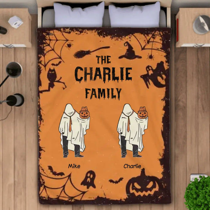 Customized Ghost Personalized Blanket- Halloween B - PT3965