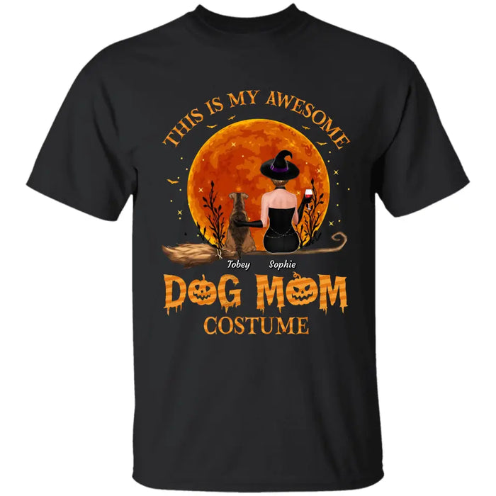 This Is My Awesome Dog Mom Costume - Personalized T-Shirt - Halloween TS - TT3902