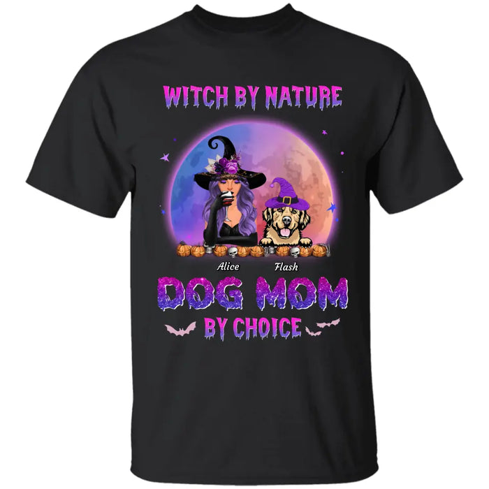 Witch By Nature But Pet Mom By Choice - Personalized T-Shirt - Halloween TS - TT3905