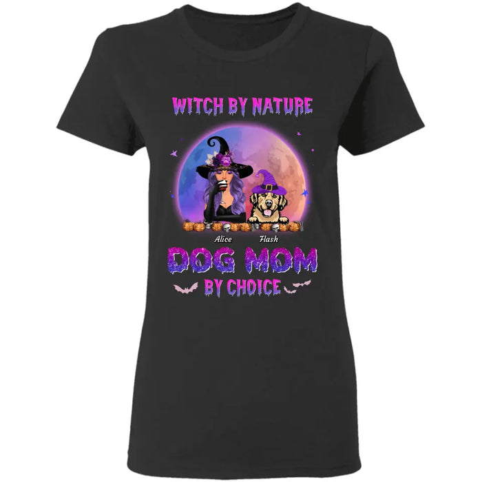 Witch By Nature But Pet Mom By Choice - Personalized T-Shirt - Halloween TS - TT3905