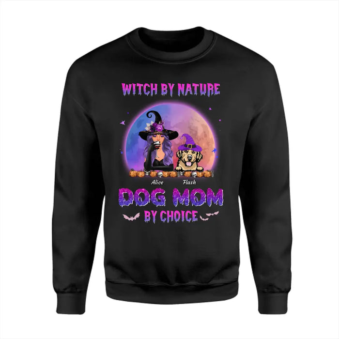 Witch By Nature But Pet Mom By Choice - Personalized T-Shirt - Halloween TS - TT3905