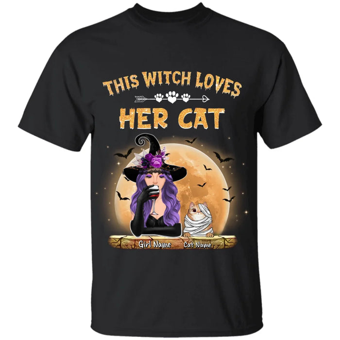 This Witch Loves Her Cats Personalized T-shirt TS-NB1891