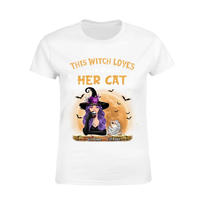 This Witch Loves Her Cats Personalized T-shirt TS-NB1891